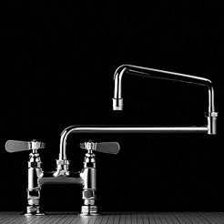 Double-joint faucet with nippel