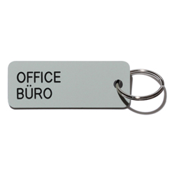 Key tag [OFFICE] grey/blk