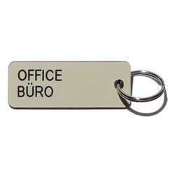 Key tag [OFFICE] almond/blk