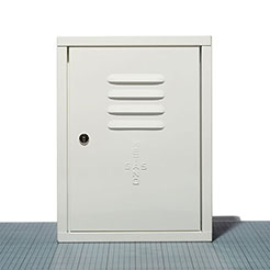 Steel door for gas meter wht