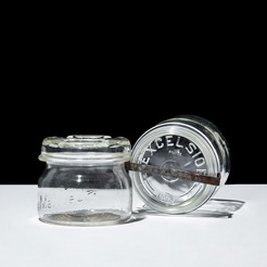 Vintage glass jar fr 0.5L
