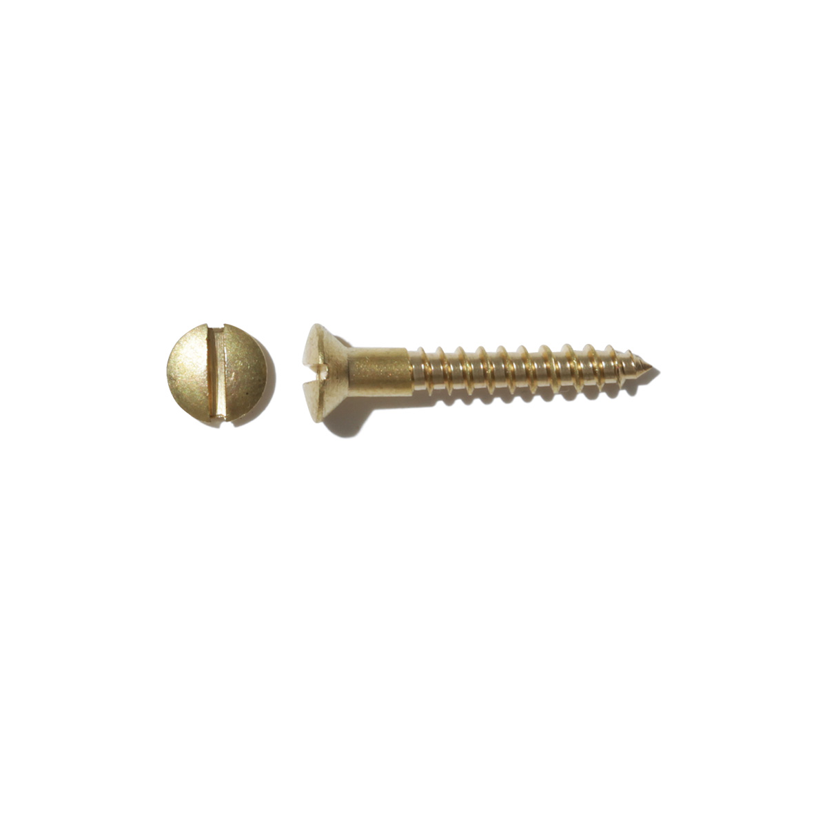 Slotted brass screws x 25 GENERAL VIEW