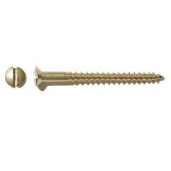 Slotted brass screws 4 x 45