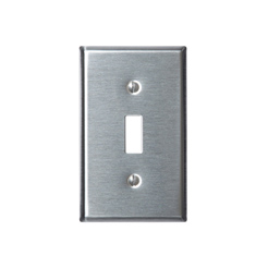 Stainless wallplate 1-gang toggle