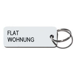 Key tag [FLAT] wht/blk