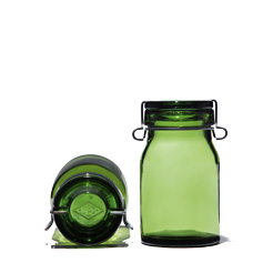 Vintage Bulach green jar 0.5L