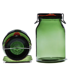 Vintage Bulach green jar 1.5L