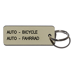 Key tag [AUTO] almond/blk