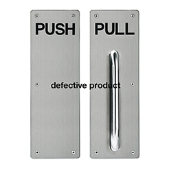 Door push pull plate set DF