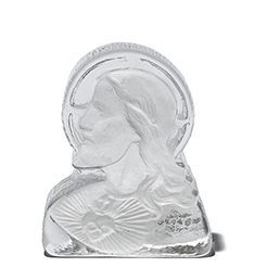 Vin Frosted & clear glass Jesus 2