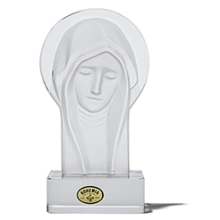 Vin Frosted glass Mary Madonna