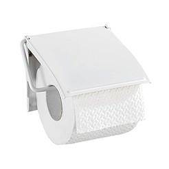 WENKO Toilet roll holder white