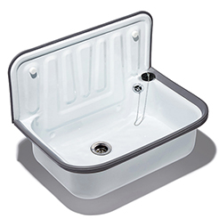 Utility sink white with overflow